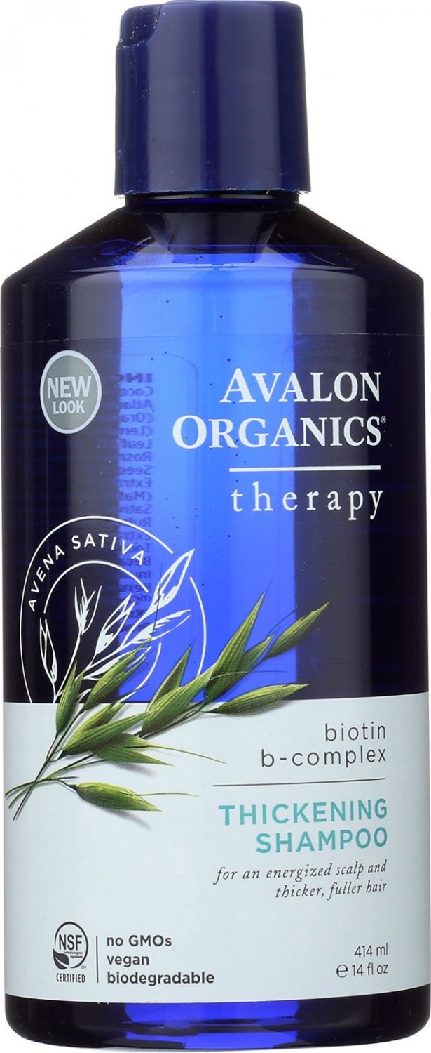 Avalon Organics Biotin B-Complex Thickening Shampoo 14 Fluid Ounce Bioten
