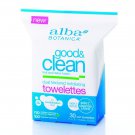 Alba Botanica Good and Clean Dual Textured Exfoliating Towelettes 30 Count