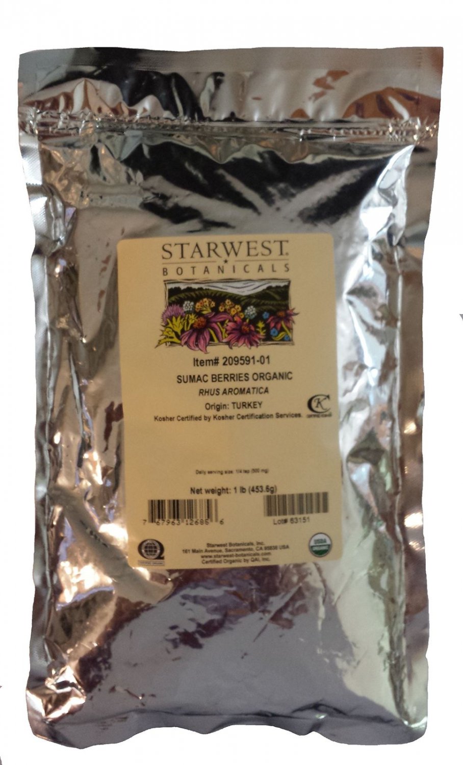 Organic Sumac Berries Whole by Starwest