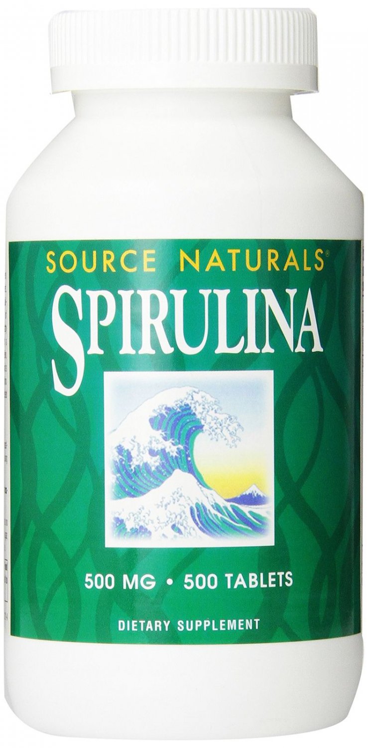 SOURCE NATURALS Spirulina 500 Mg Tablet 500 Count 500 Tablets