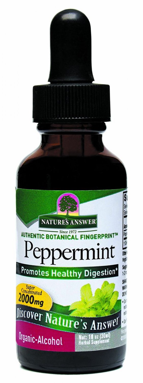 Nature's Answer Peppermint Leaf with Organic Alcohol 1-Fluid Ounce