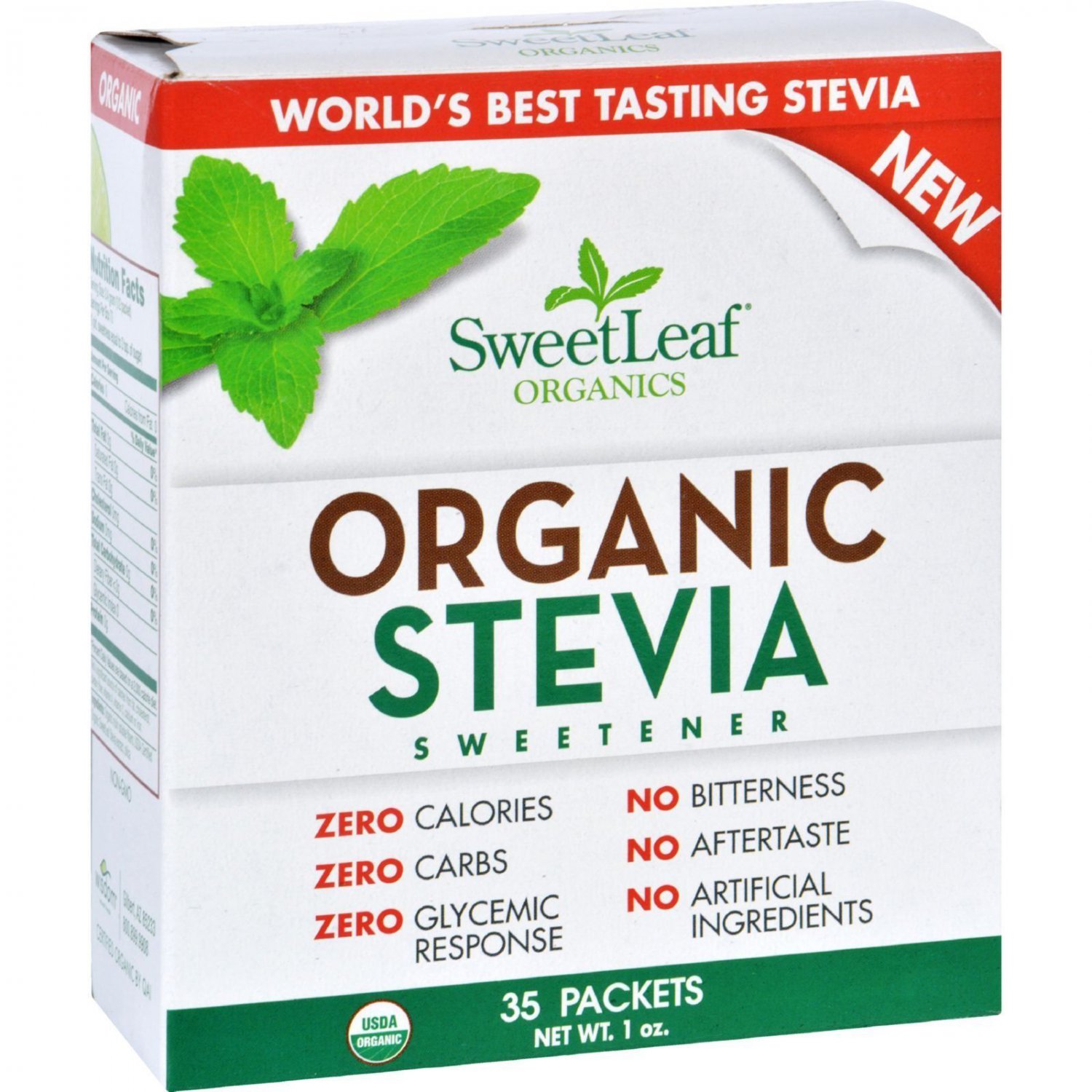 Sweetleaf Stevia Organic 35 ct 35 Packet(s)