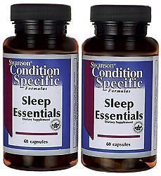 Sleep Essentials by Swanson Condition Specific Formulas 60 Capsules (2 Pack)