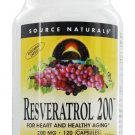 Source Naturals - Resveratrol 200 mg. - 120 Capsules (2 Pack)