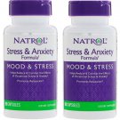 Natrol Stress & Anxiety Formula Mood & Stress 90 Capsules (2 Pack)