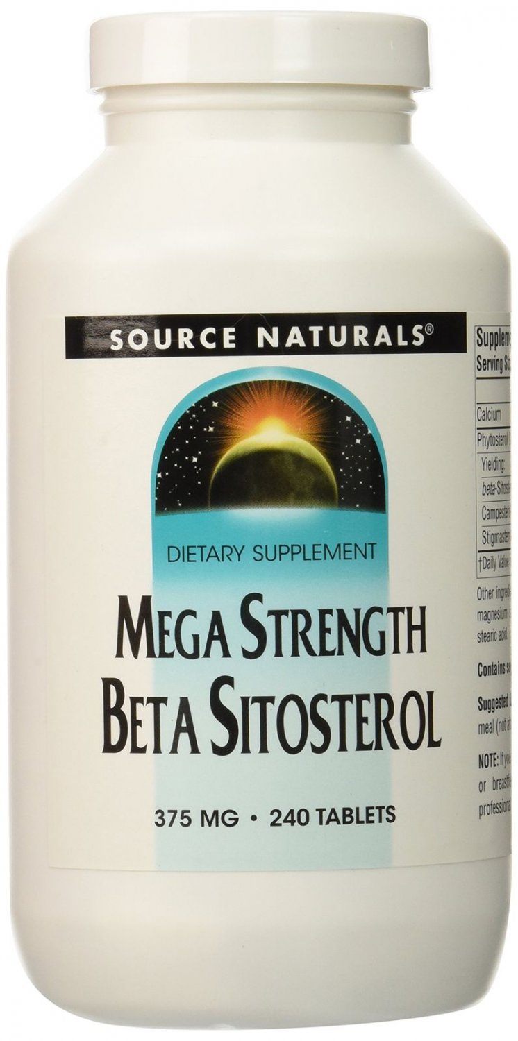 SOURCE NATURALS Beta Sitosterol 375 Mg Mega Strength 240 Tablets