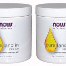 2x NOW FOODS 100% Pure Lanolin 7 oz Moisturizer Protects Chapped Skin Made IN US