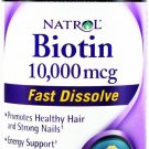 Biotin Fast Dissolve Tablets, Natrol, 60 tablet 10,000 mcg 1 pack