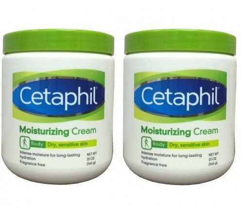 Cetaphil Moisturizing Cream for Dry Sensitive Skin Fragrance pack of 2
