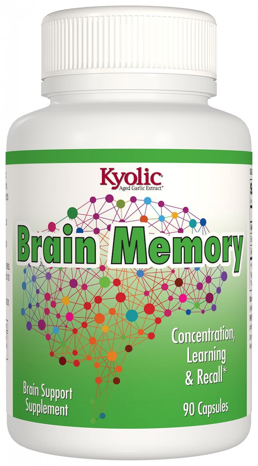 Kyolic Aged Garlic Extract Ginkgo Biloba Plus Brain Memory Supplement (90-Cap...