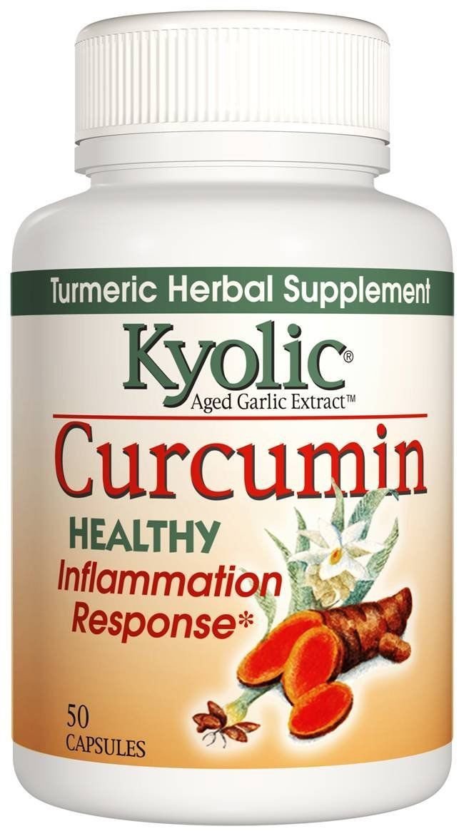 Kyolic Aged Garlic Extract Curcumin Healthy Inflammation Response Supplement ...