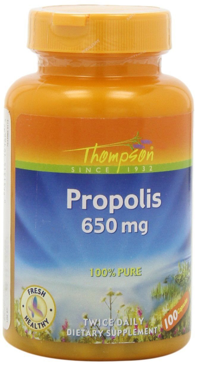 Thompson Propolis Capsules 650Mg 100 Count