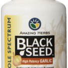 Amazing Herbs Black Seed with High Potency Garlic Capsules 100 Count