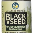 Amazing Herbs Black Ground Seed Jar 4 Fluid Ounce