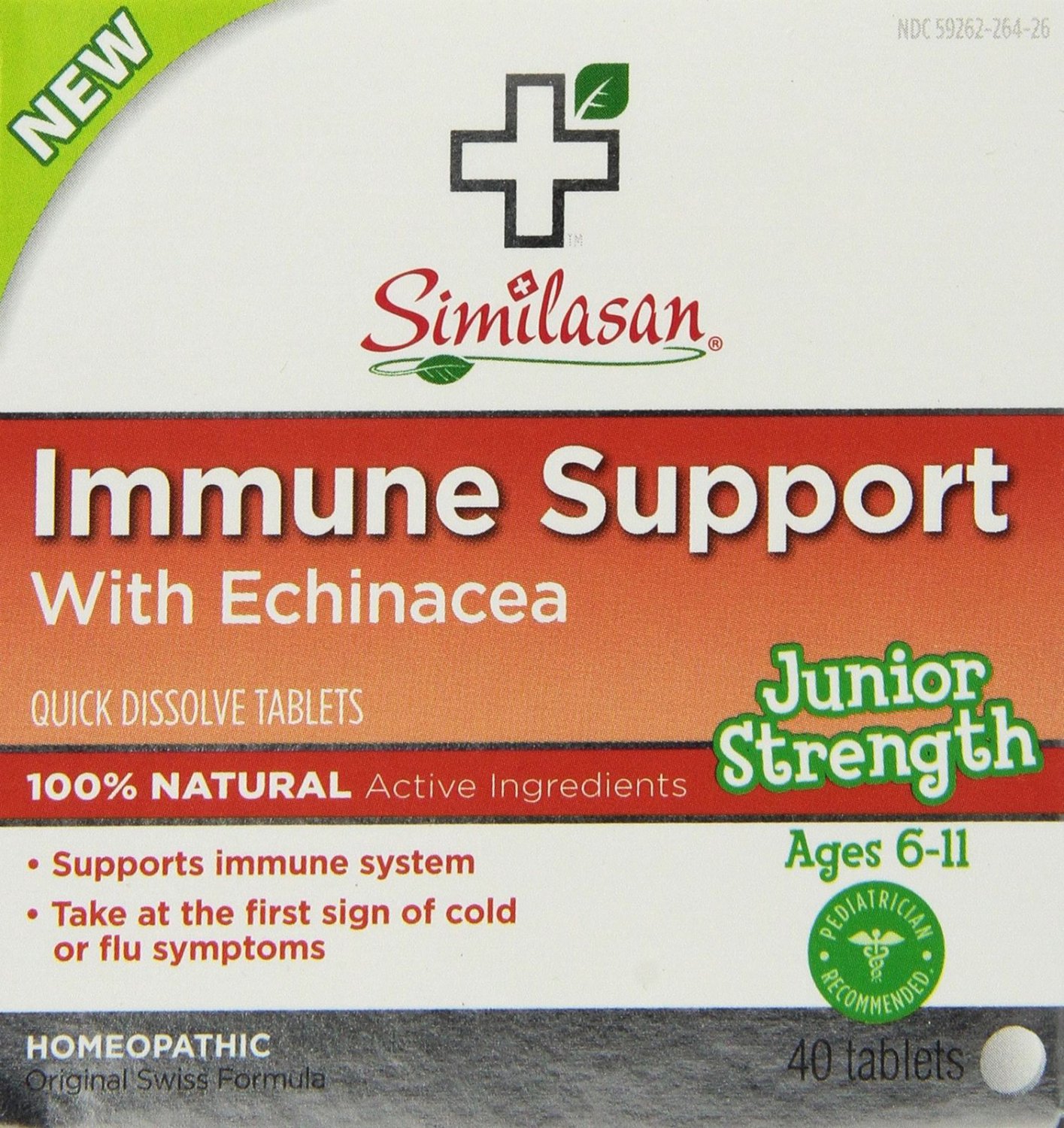 Similasan Immune Support Echinacea Junior Strength Tablets 40 Count 40 TAB