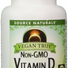 Source Naturals Vegan True Non-GMO Vitamin D 1000IU Immune & Bone Support - 3...