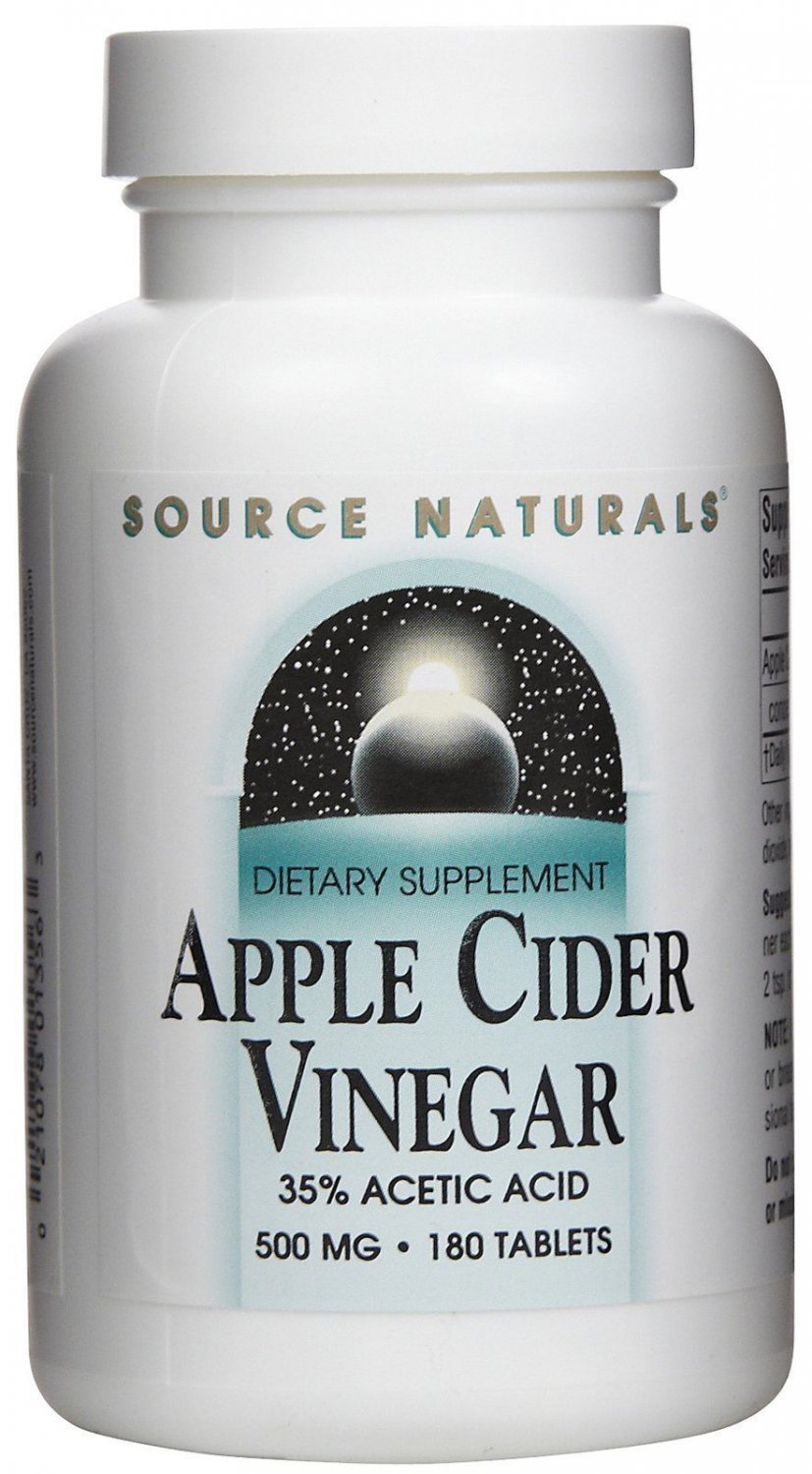 Source Naturals Apple Cider Vinegar 500 mg Tabs 180 ct