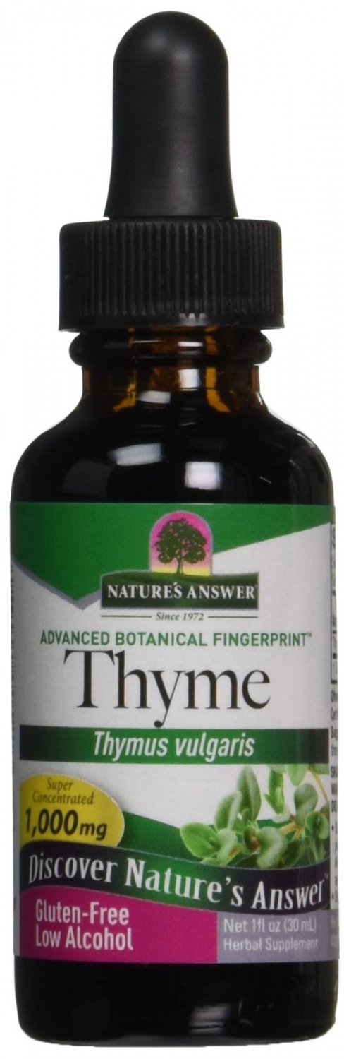Nature's Answer Thyme Herb with Organic Alcohol 1-Fluid Ounce