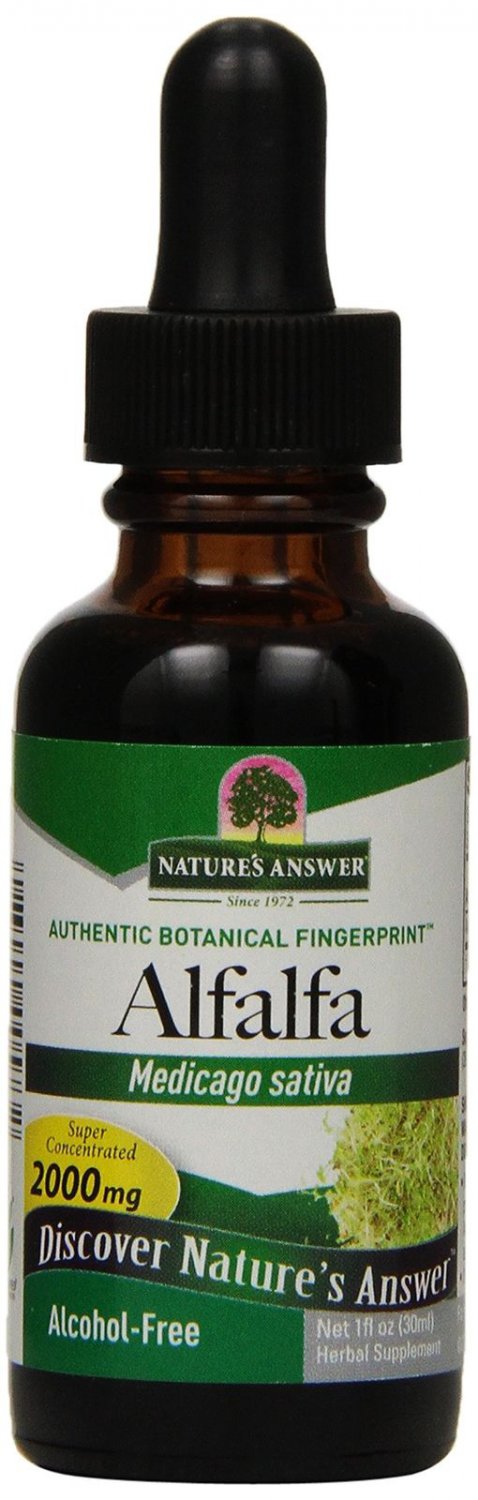 Nature's Answer Alcohol-Free Alfalfa Herb 1-Fluid Ounce