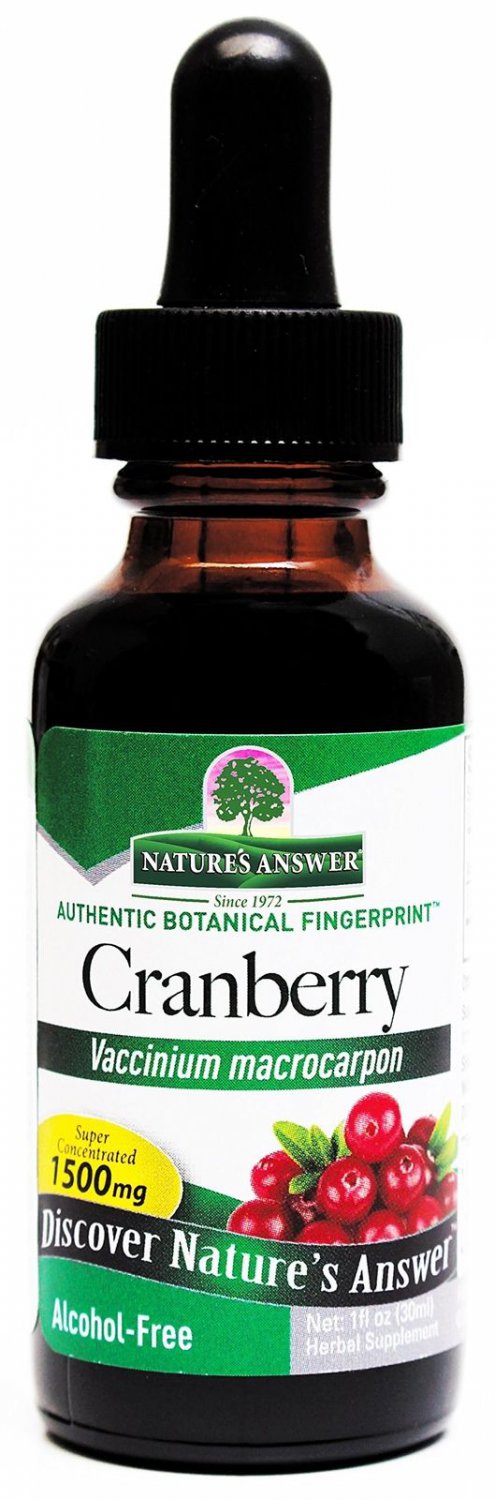 Nature's Answer Alcohol-Free Cranberry 1-Fluid Ounce