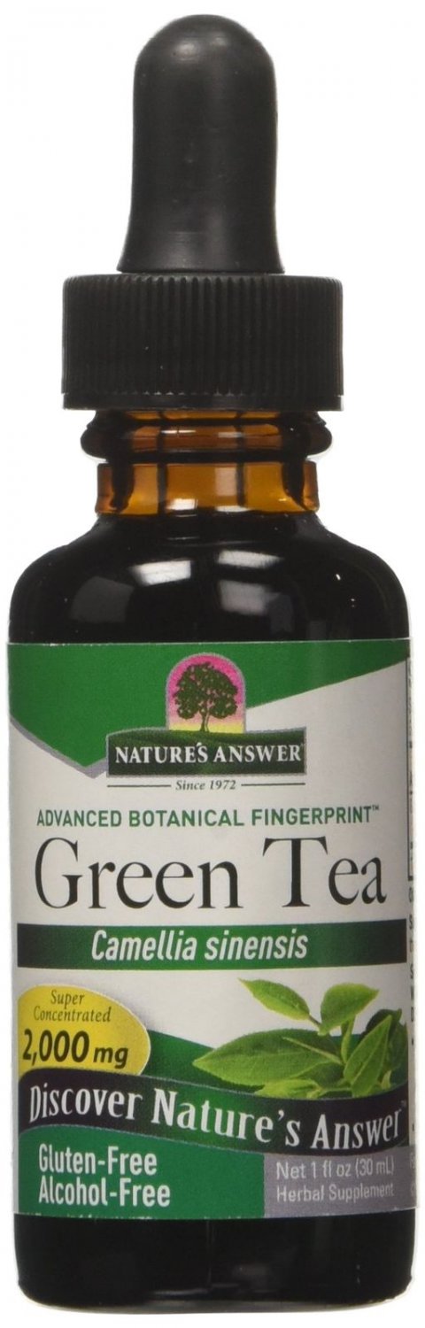 Nature's Answer Alcohol-Free Green Tea Leaf 1-Fluid Ounce 1-Ounce