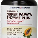 American Health - Super Papaya Enzyme Plus Chewable High Potency - 180 Tablets