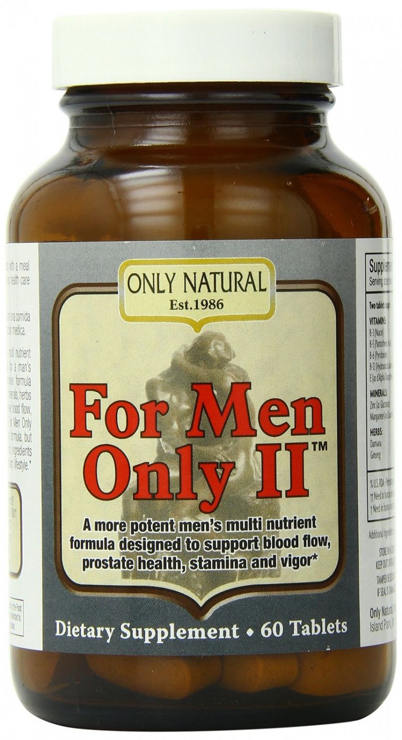 Only Natural for Men Only II 60-Count