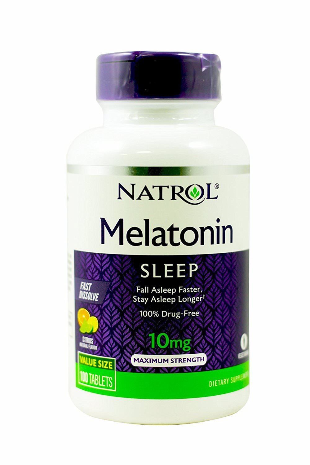 Natrol Melatonin Fast Dissolve 10 MG Tablets CITRUS PUNCH