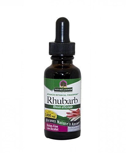 Nature's Answer Rhubarb Root with Organic Alcohol 1-Fluid Ounce