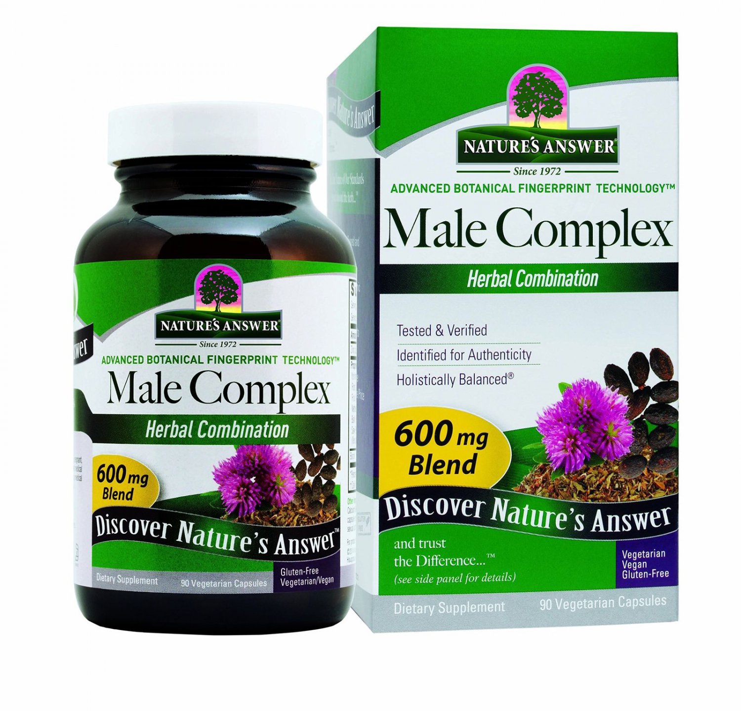 Nature's Answer Male Complex Vegetarian Capsules 90-Count