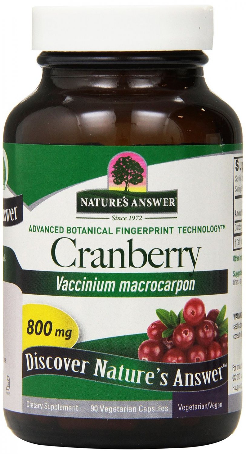Nature's Answer Cranberry Fruit Vegetarian Capsules 90-Count