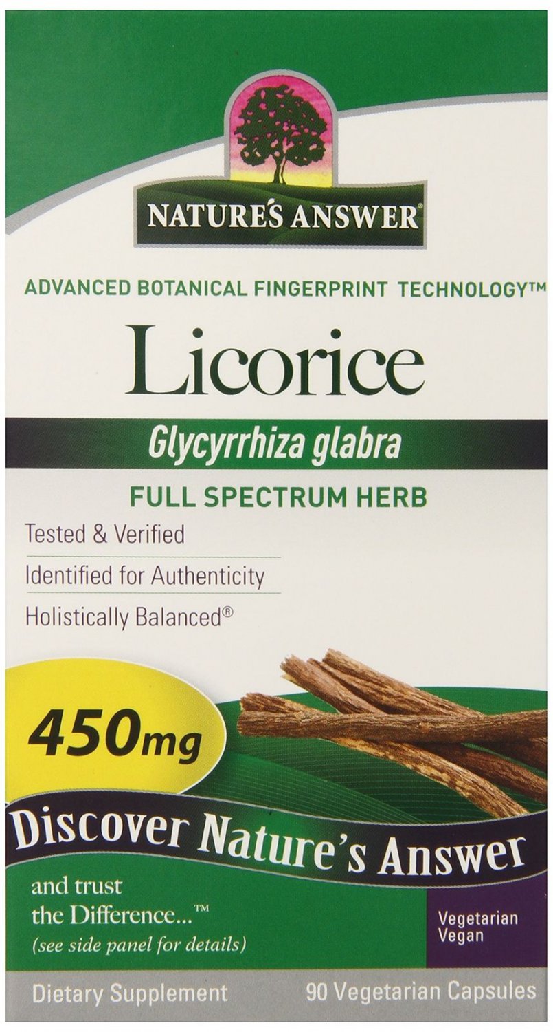 Nature's Answer Licorice Root Vegetarian Capsules 90-Count