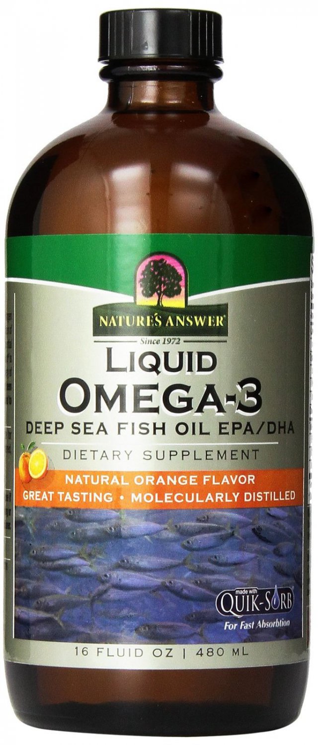 Nature's Answer Liquid Omega-3 Deep Sea Fish Oil 16-Fluid Ounces 16 oz