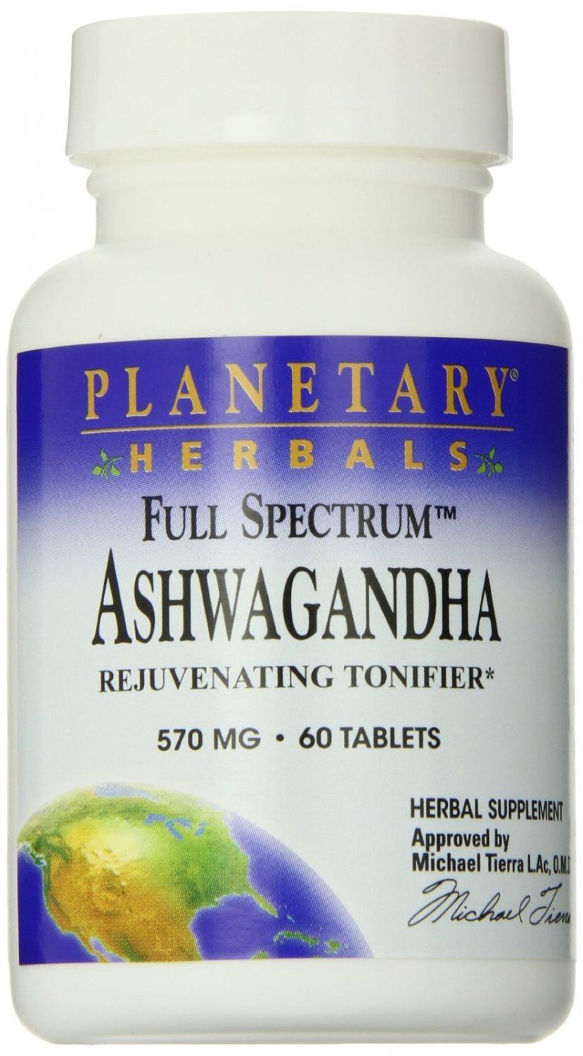 Planetary Herbals Full Spectrum Ashwaganda Tablets 60 Count 60 tablets