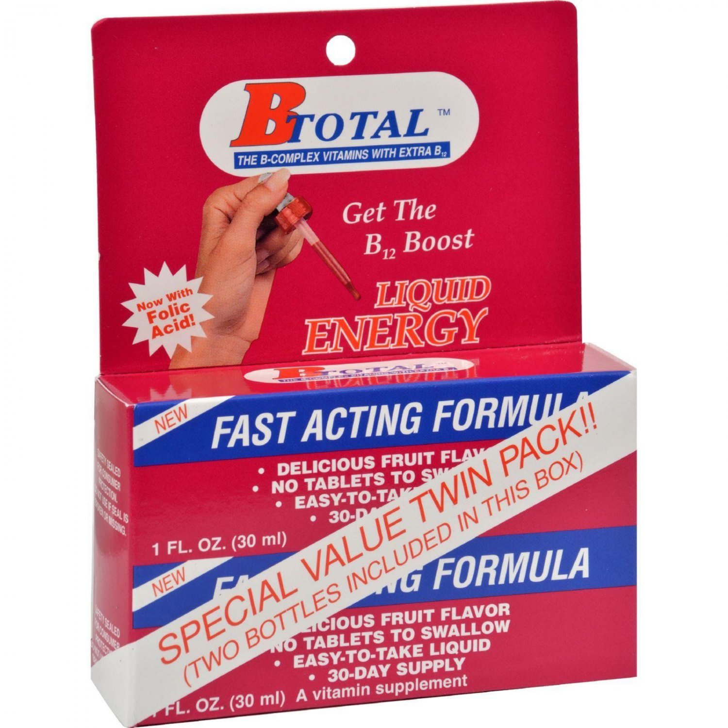 Nutraceutical Solutions, Inc, B Total, Sublingual, Twin Pack, 2 Bottles, 1 fl oz