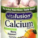 VitaFusion Calcium 500 mg Dietary Supplement Gummies Natural Fruit and Cream ...