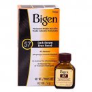 Bigen Powder Hair Color #57 Dark Brown 0.21oz (2 Pack)