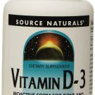 Source Naturals Vitamin D-3 5000IU Bioactive Form for Bone 60 Capsules (2 Pack)