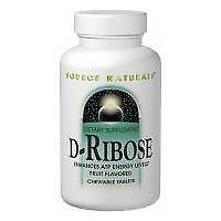 D-Ribose 1000 mg 60 Tabs by Source Naturals (Pack of 2)