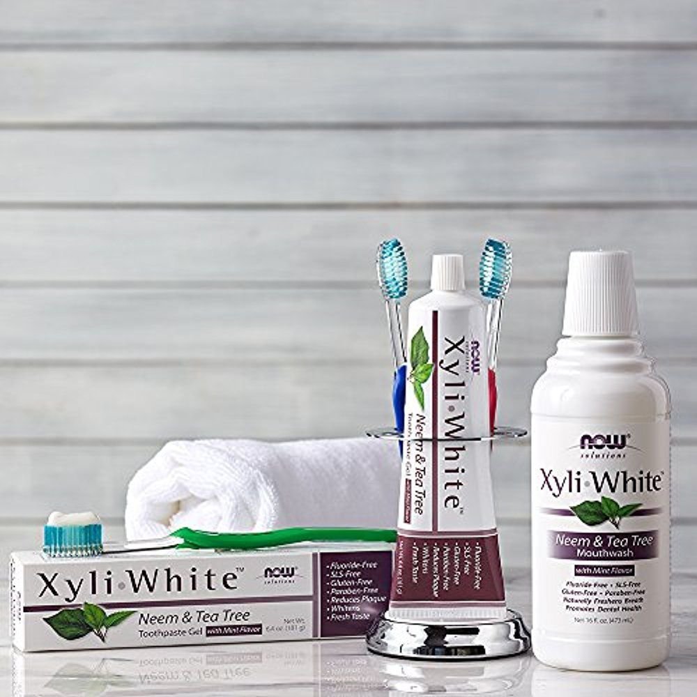 Xyliwhite Neem & Tea Tree Toothpaste 6.4 Oz by Now Foods (Pack of 2)