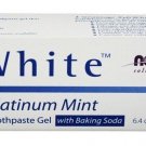 NOW Foods Xyli White Toothpaste Gel w/ Baking Soda Platinum Mint (2 Pack)