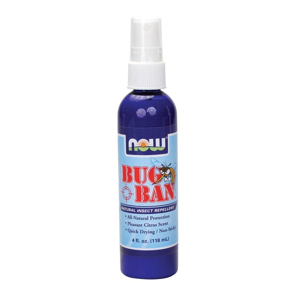 NOW Bug Ban Spray 4-Ounce (Pack Of 2)