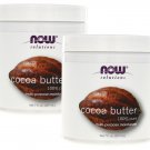 Now Foods Cocoa Butter (100% Pure) - 7 oz. (pack of 2) 7 oz (2 Pack)
