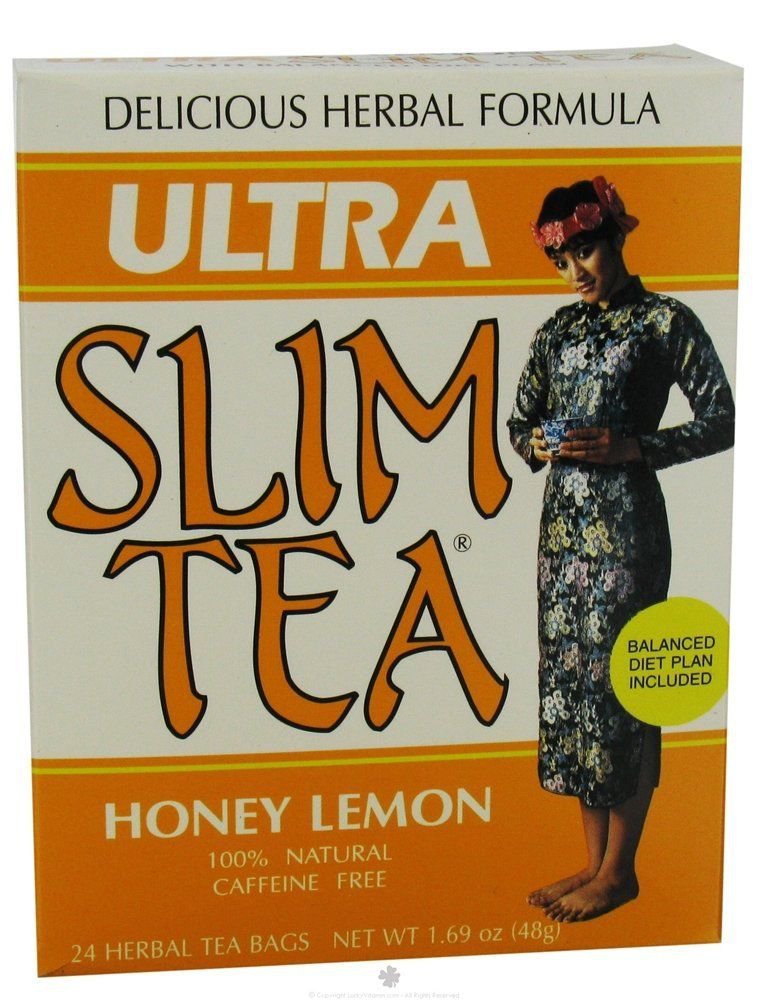 Ultra Slim Tea Honey Lemon Tea Bags - 24-Count Box 2 pack