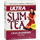 Hobe Marketing Ultra Slim Tea Cran Raspberry - 24 bags Pack of 2