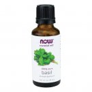 NOW Foods - Basil Oil 1 Oz (Pack of 2)