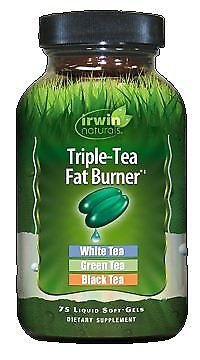Irwin Naturals Triple Tea Fat Burner 75 Softgels (Pack of 2)
