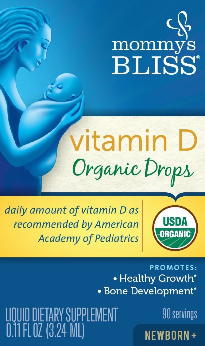 Mommy's Bliss Vitamin D Organic Drops Double Pack Organic Vit D 2Pack