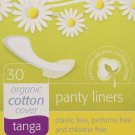 Natracare Natural Organic Thong Style Panty Liners -- 30 Pads (2 packs)