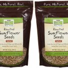NOW Foods Real Food Roasted Sunflower Seeds Salted - 16 oz (2 Pack)
